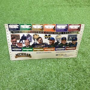 1999 Michigan Wolverines Football Commerative Ticket Sheet Tom Brady